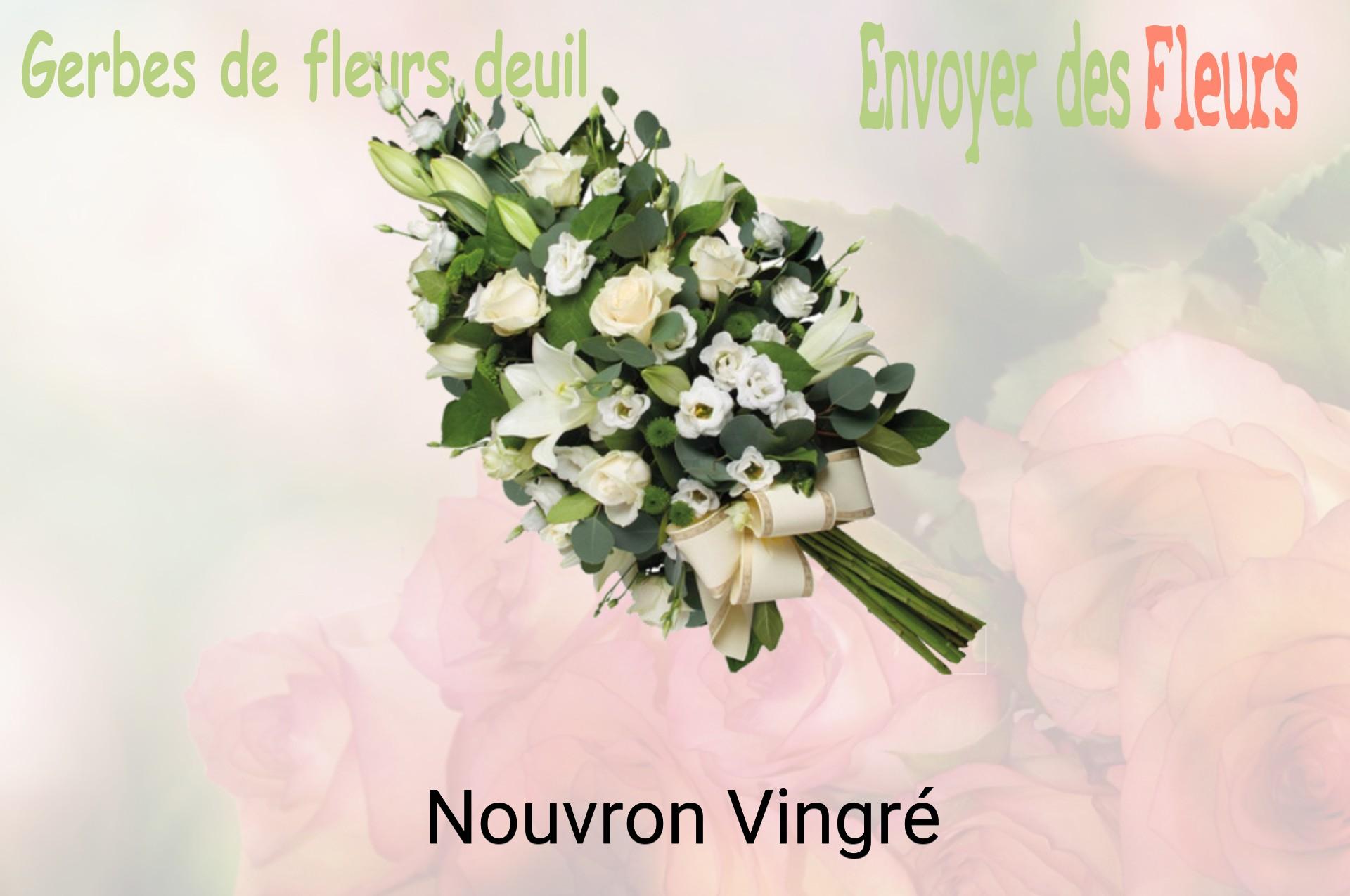 Gerbe de fleurs de deuil livrée à Nouvron-Vingré